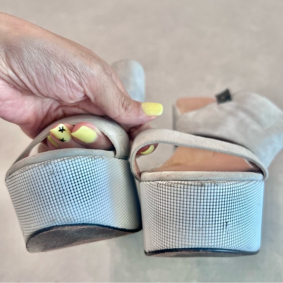 ROBERT CLERGERIE X A.L.C. suede platform sandal - Picture 5 of 10